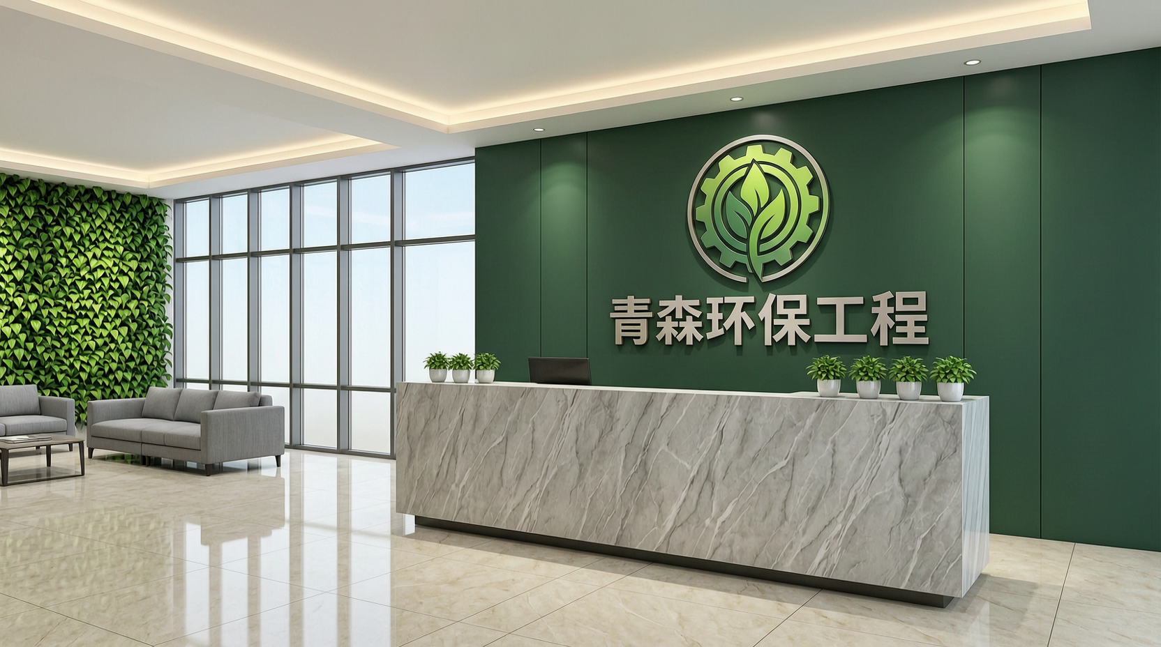 青森环保前台大厅